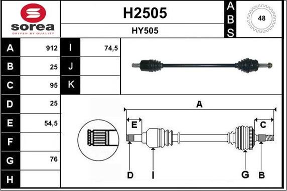 SNRA H2505 - Pogonska osovina www.molydon.hr