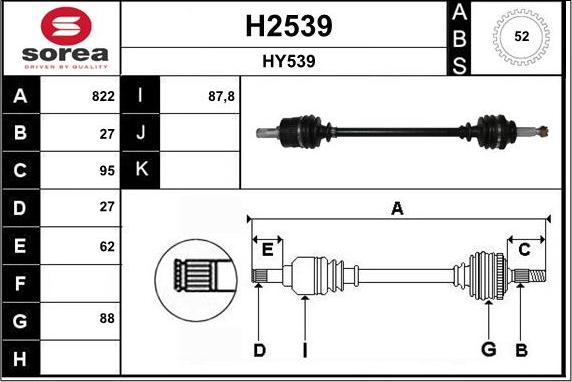 SNRA H2539 - Pogonska osovina www.molydon.hr