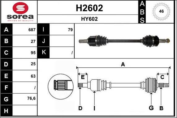 SNRA H2602 - Pogonska osovina www.molydon.hr