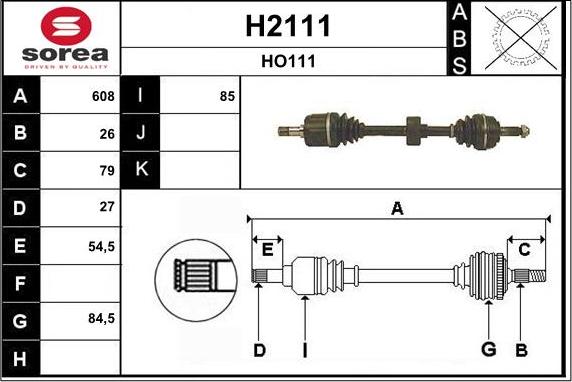 SNRA H2111 - Pogonska osovina www.molydon.hr