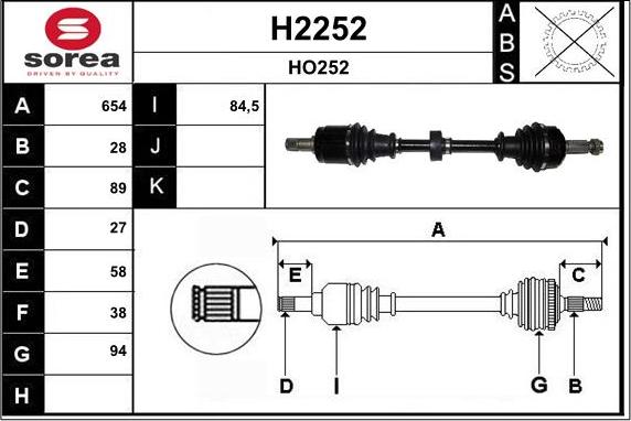 SNRA H2252 - Pogonska osovina www.molydon.hr