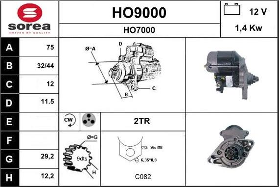 SNRA HO9000 - Starter www.molydon.hr