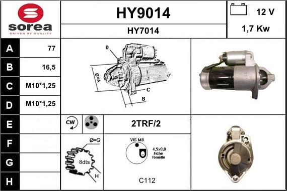 SNRA HY9014 - Starter www.molydon.hr