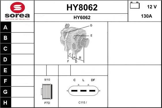 SNRA HY8062 - Alternator www.molydon.hr