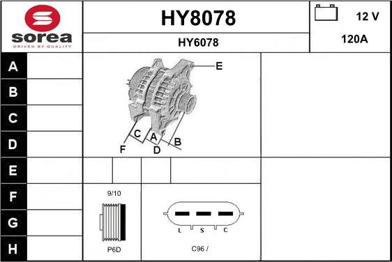 SNRA HY8078 - Alternator www.molydon.hr