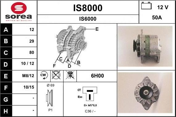 SNRA IS8000 - Alternator www.molydon.hr