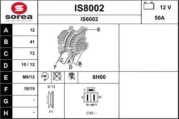 SNRA IS8002 - Alternator www.molydon.hr