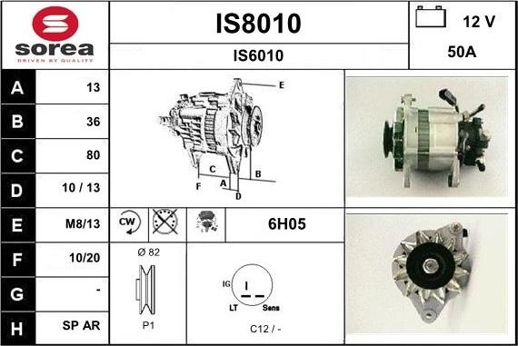 SNRA IS8010 - Alternator www.molydon.hr