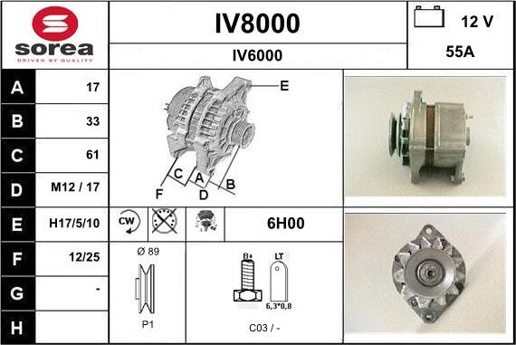 SNRA IV8000 - Alternator www.molydon.hr