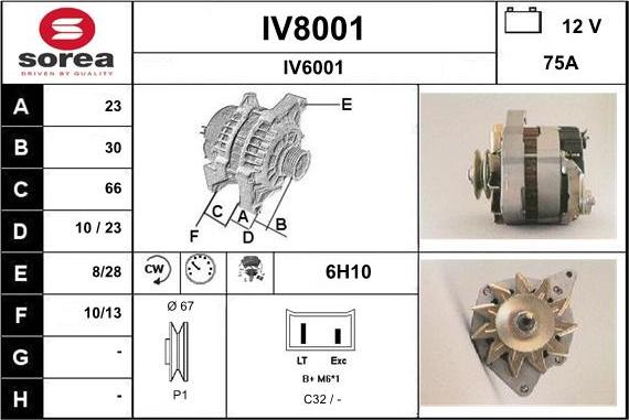 SNRA IV8001 - Alternator www.molydon.hr