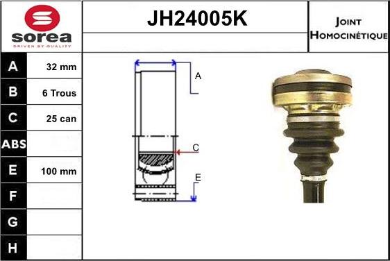 SNRA JH24005K - Kardan, Pogonska osovina www.molydon.hr