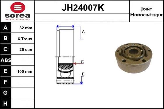 SNRA JH24007K - Kardan, Pogonska osovina www.molydon.hr