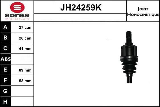 SNRA JH24259K - Kardan, Pogonska osovina www.molydon.hr