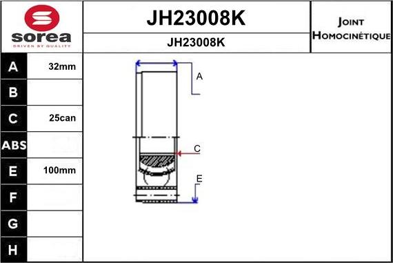 SNRA JH23008K - Kardan, Pogonska osovina www.molydon.hr