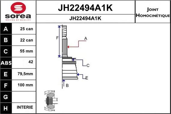 SNRA JH22494A1K - Kardan, Pogonska osovina www.molydon.hr