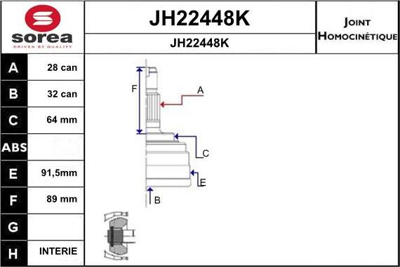 SNRA JH22448K - Kardan, Pogonska osovina www.molydon.hr