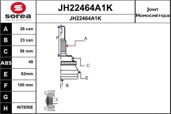 SNRA JH22464A1K - Kardan, Pogonska osovina www.molydon.hr