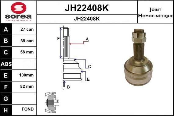 SNRA JH22408K - Kardan, Pogonska osovina www.molydon.hr