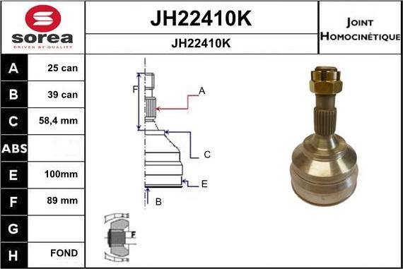 SNRA JH22410K - Kardan, Pogonska osovina www.molydon.hr