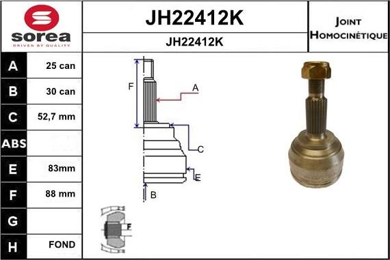 SNRA JH22412K - Kardan, Pogonska osovina www.molydon.hr