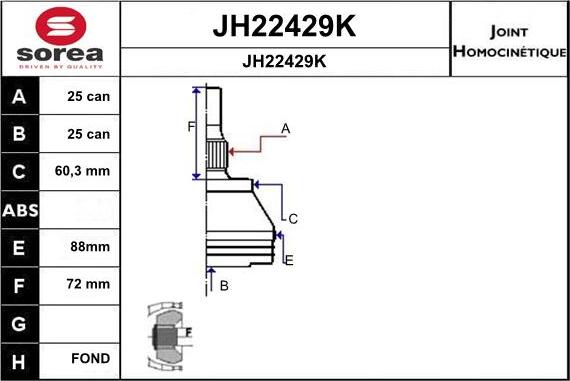 SNRA JH22429K - Kardan, Pogonska osovina www.molydon.hr