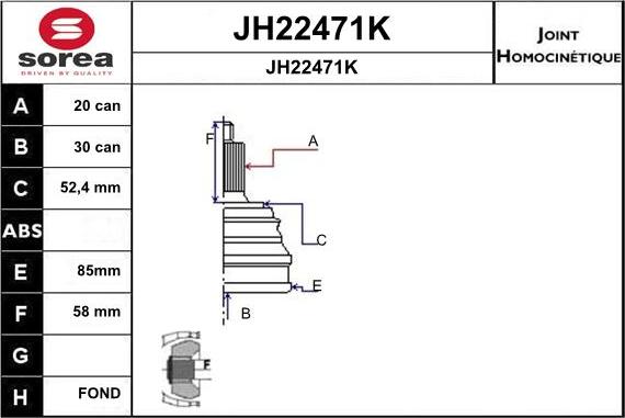 SNRA JH22471K - Kardan, Pogonska osovina www.molydon.hr