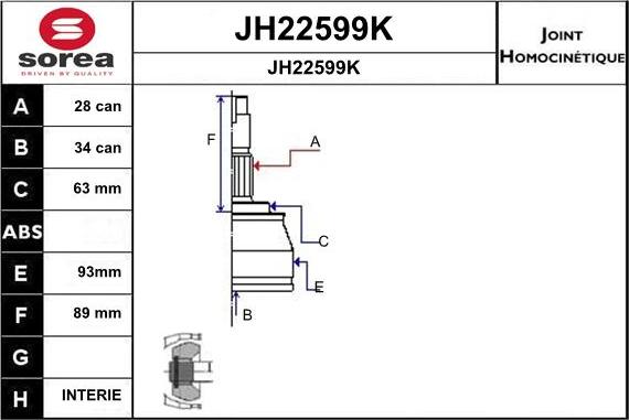 SNRA JH22599K - Kardan, Pogonska osovina www.molydon.hr