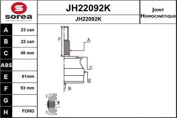 SNRA JH22092K - Kardan, Pogonska osovina www.molydon.hr