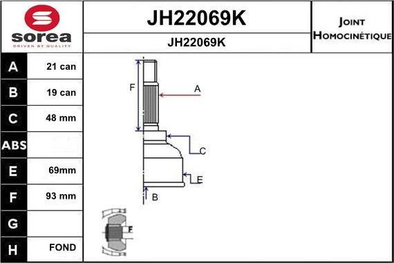 SNRA JH22069K - Kardan, Pogonska osovina www.molydon.hr