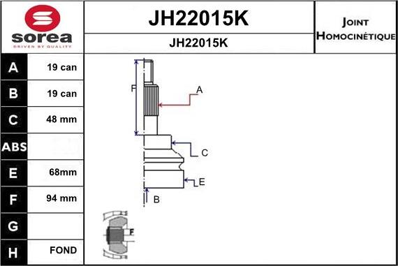 SNRA JH22015K - Kardan, Pogonska osovina www.molydon.hr