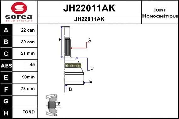 SNRA JH22011AK - Kardan, Pogonska osovina www.molydon.hr