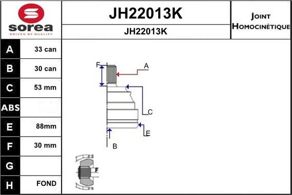 SNRA JH22013K - Kardan, Pogonska osovina www.molydon.hr