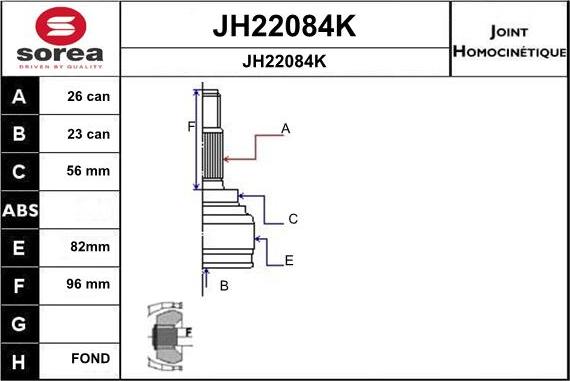 SNRA JH22084K - Kardan, Pogonska osovina www.molydon.hr