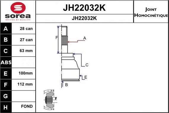 SNRA JH22032K - Kardan, Pogonska osovina www.molydon.hr