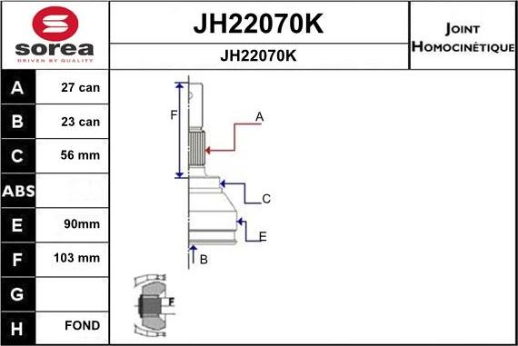 SNRA JH22070K - Kardan, Pogonska osovina www.molydon.hr