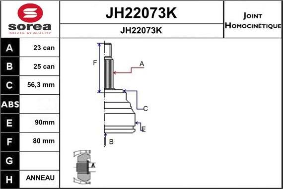 SNRA JH22073K - Kardan, Pogonska osovina www.molydon.hr