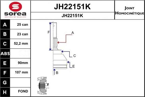 SNRA JH22151K - Kardan, Pogonska osovina www.molydon.hr