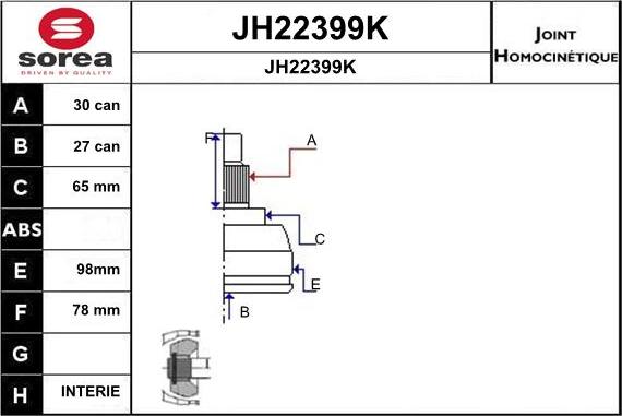 SNRA JH22399K - Kardan, Pogonska osovina www.molydon.hr