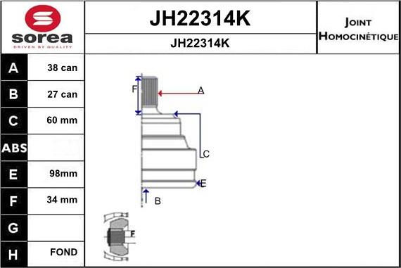 SNRA JH22314K - Kardan, Pogonska osovina www.molydon.hr