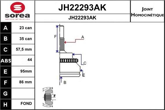 SNRA JH22293AK - Kardan, Pogonska osovina www.molydon.hr