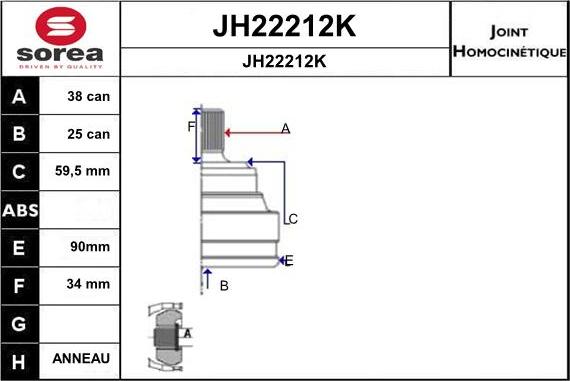 SNRA JH22212K - Kardan, Pogonska osovina www.molydon.hr