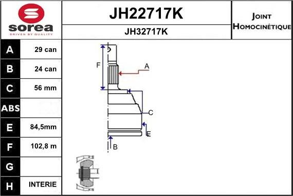 SNRA JH22717K - Kardan, Pogonska osovina www.molydon.hr