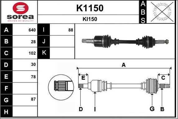 SNRA K1150 - Pogonska osovina www.molydon.hr