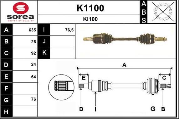 SNRA K1100 - Pogonska osovina www.molydon.hr