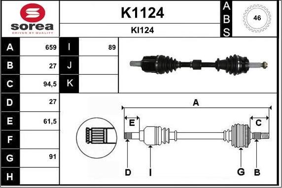 SNRA K1124 - Pogonska osovina www.molydon.hr