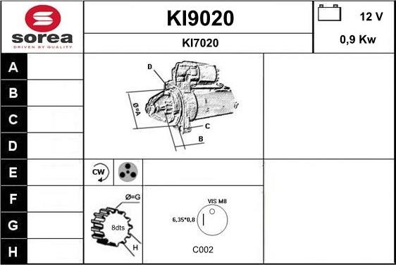 SNRA KI9020 - Starter www.molydon.hr