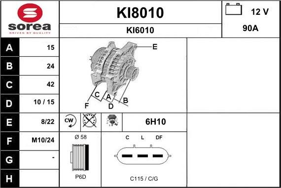 SNRA KI8010 - Alternator www.molydon.hr