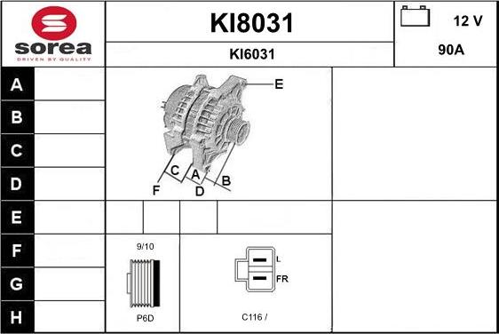 SNRA KI8031 - Alternator www.molydon.hr