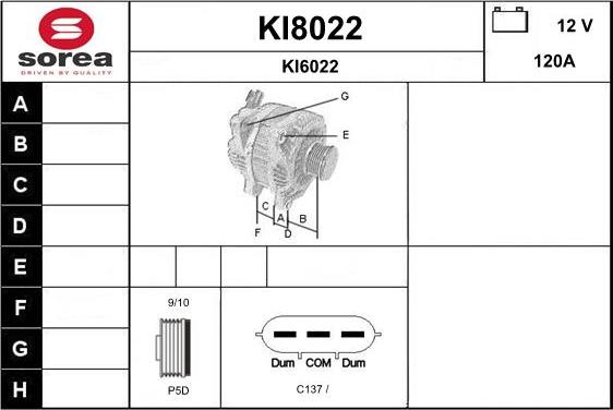 SNRA KI8022 - Alternator www.molydon.hr