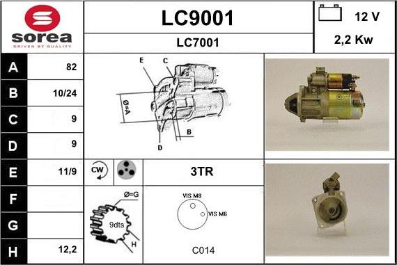 SNRA LC9001 - Starter www.molydon.hr